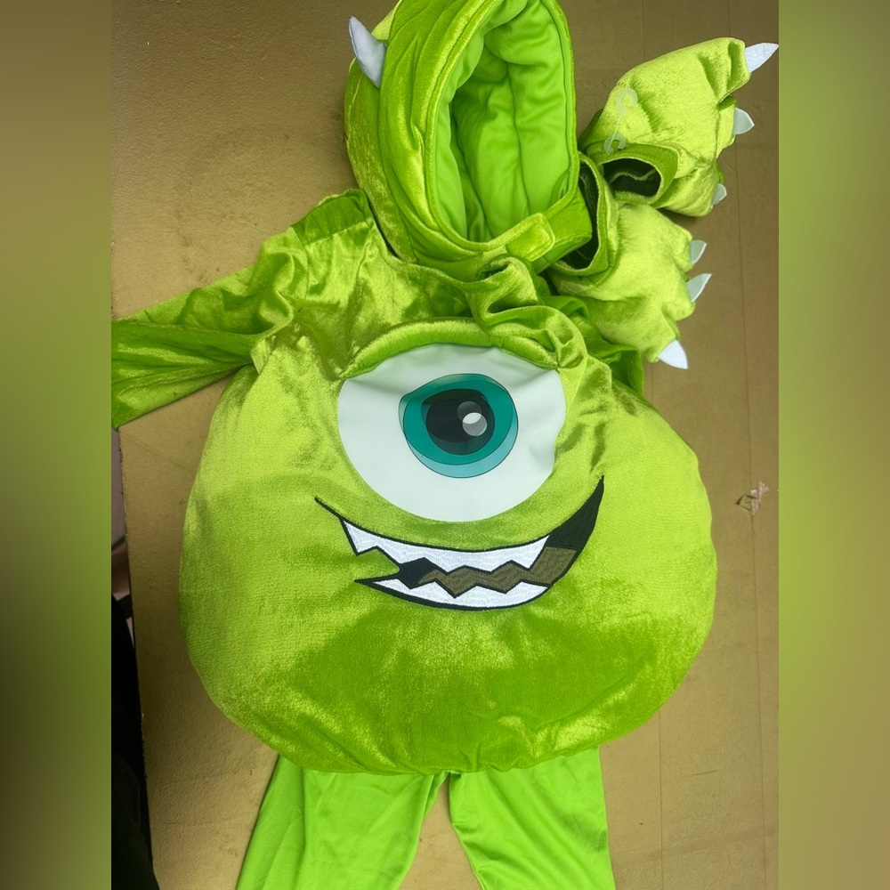 Disney Green Monster Kids Costume Size 4T